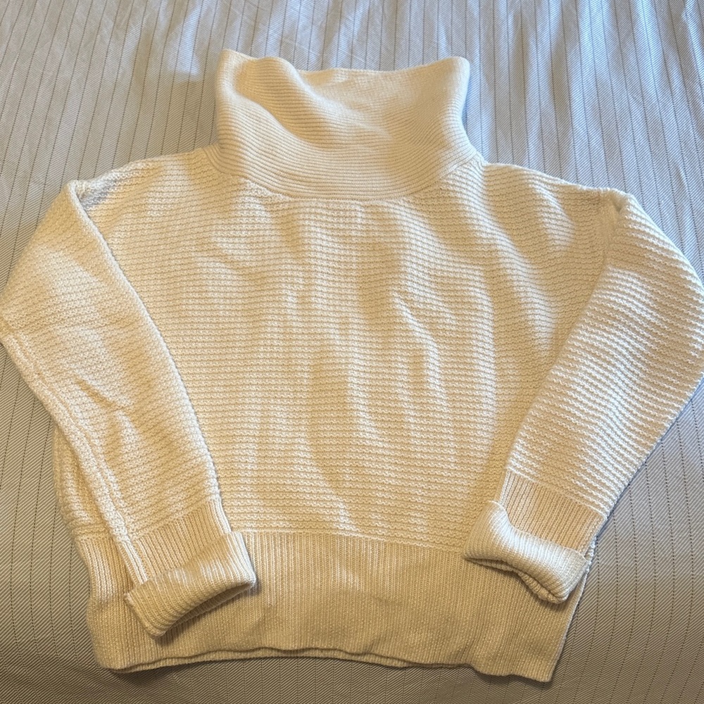 Banana Republic Women's Ivory Cowl Neck Sweater